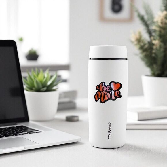 Self Adhesive Sticker Be Mine Valentines Day Thermos Hardhat Laptop Binder NEW - Picture 5 of 5